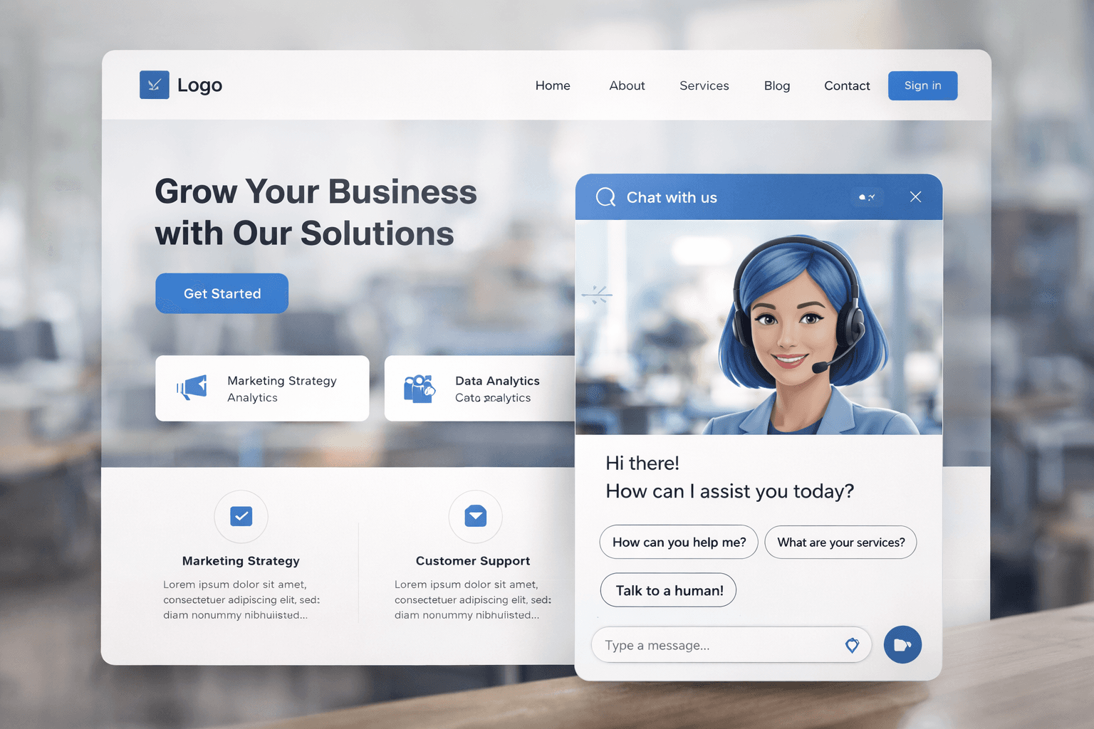 Assistant IA pour site web