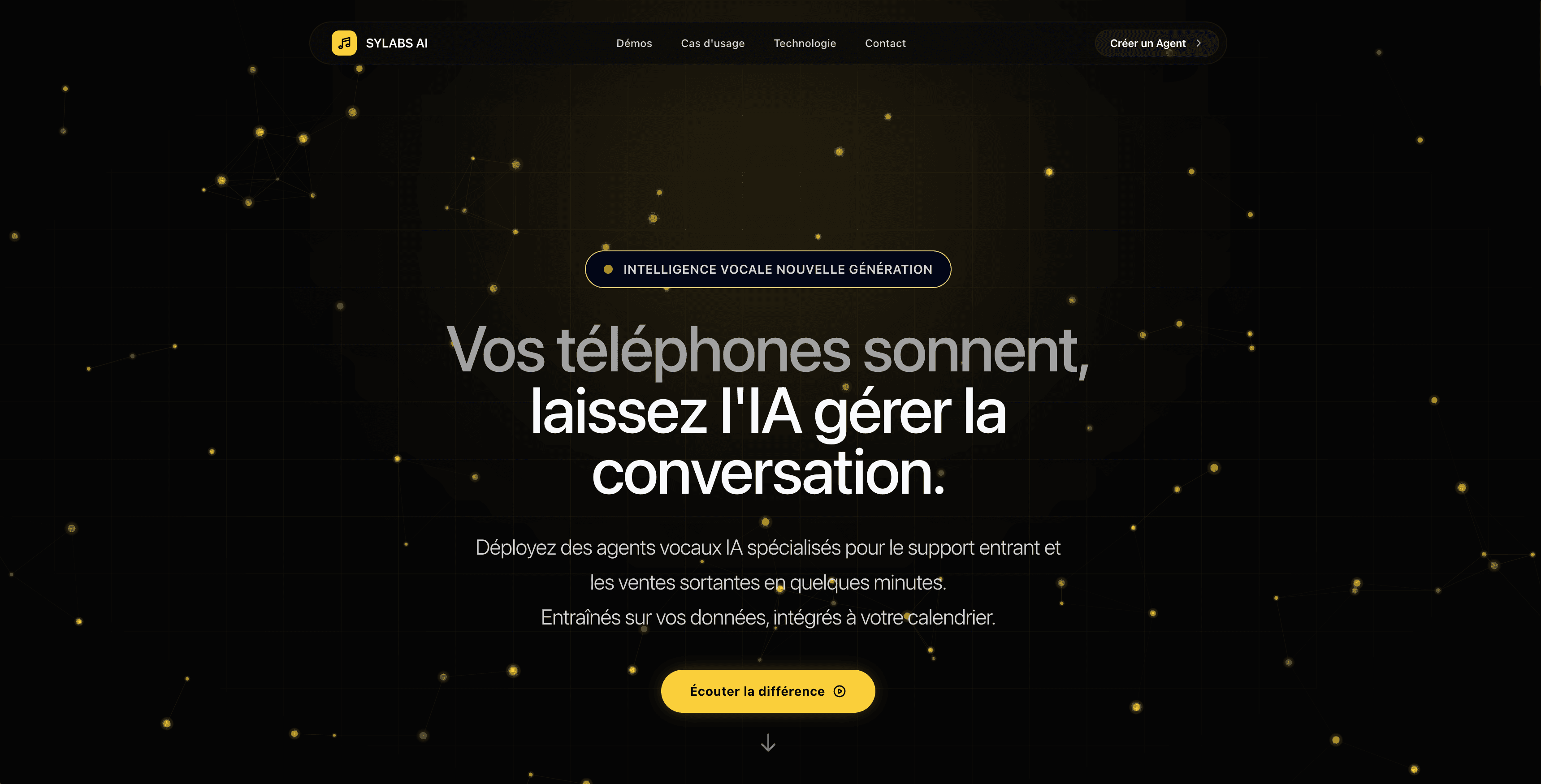 Agent vocal Cold Calling